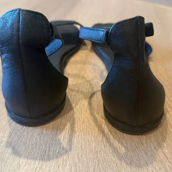 Eileen Fisher Razz 10 tumbled leather ankle strap sandal 2828 - Picture 4 of 8